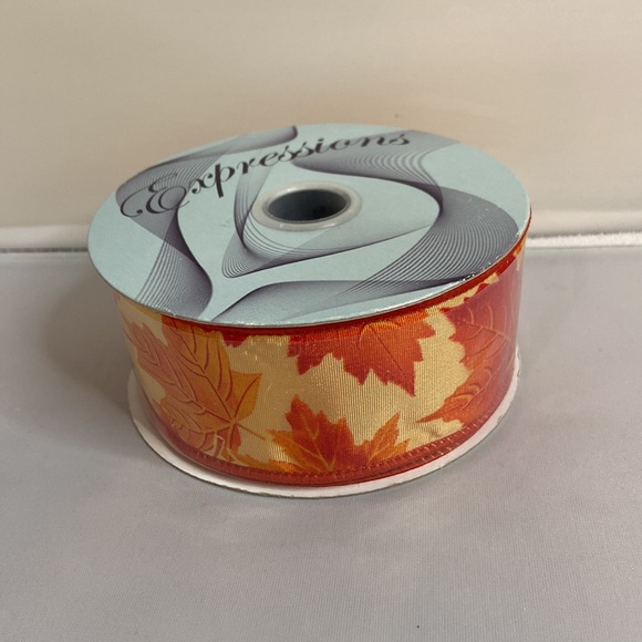 10 Yards of Expressions Fall Wired Ribbon - Picture 3 of 3
